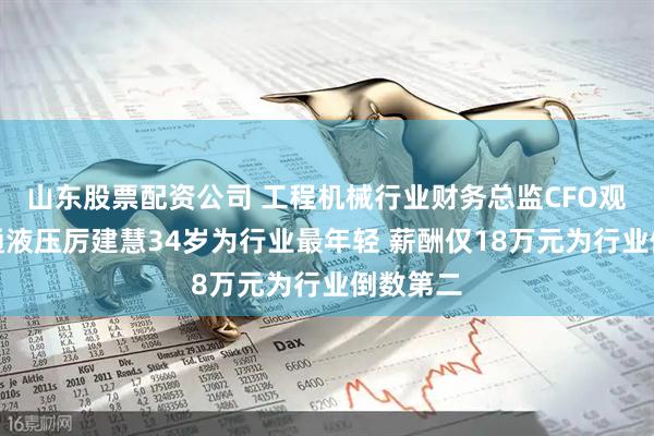 山东股票配资公司 工程机械行业财务总监CFO观察：万通液压厉建慧34岁为行业最年轻 薪酬仅18万元为行业倒数第二